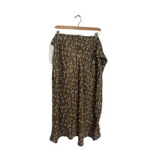 Hayden Brown Printed Midi Skirt NWT